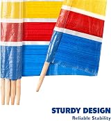 Yello Beach & Camping Windbreak 6 Pole Sun Wind Shelter 120 x 371 cm view 5