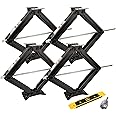 PEAKTOW 5000 lb. 24" RV Trailer Stabilizer Leveling Scissor Jack with Socket & Magnetic Level 4PK