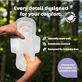 Naty Sanitary Towels Super with Wings Organic Cotton 12 Pads Unscented view 5