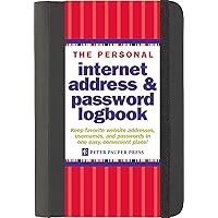 The Personal Internet Address & Password Logbook (removable cover band for security)