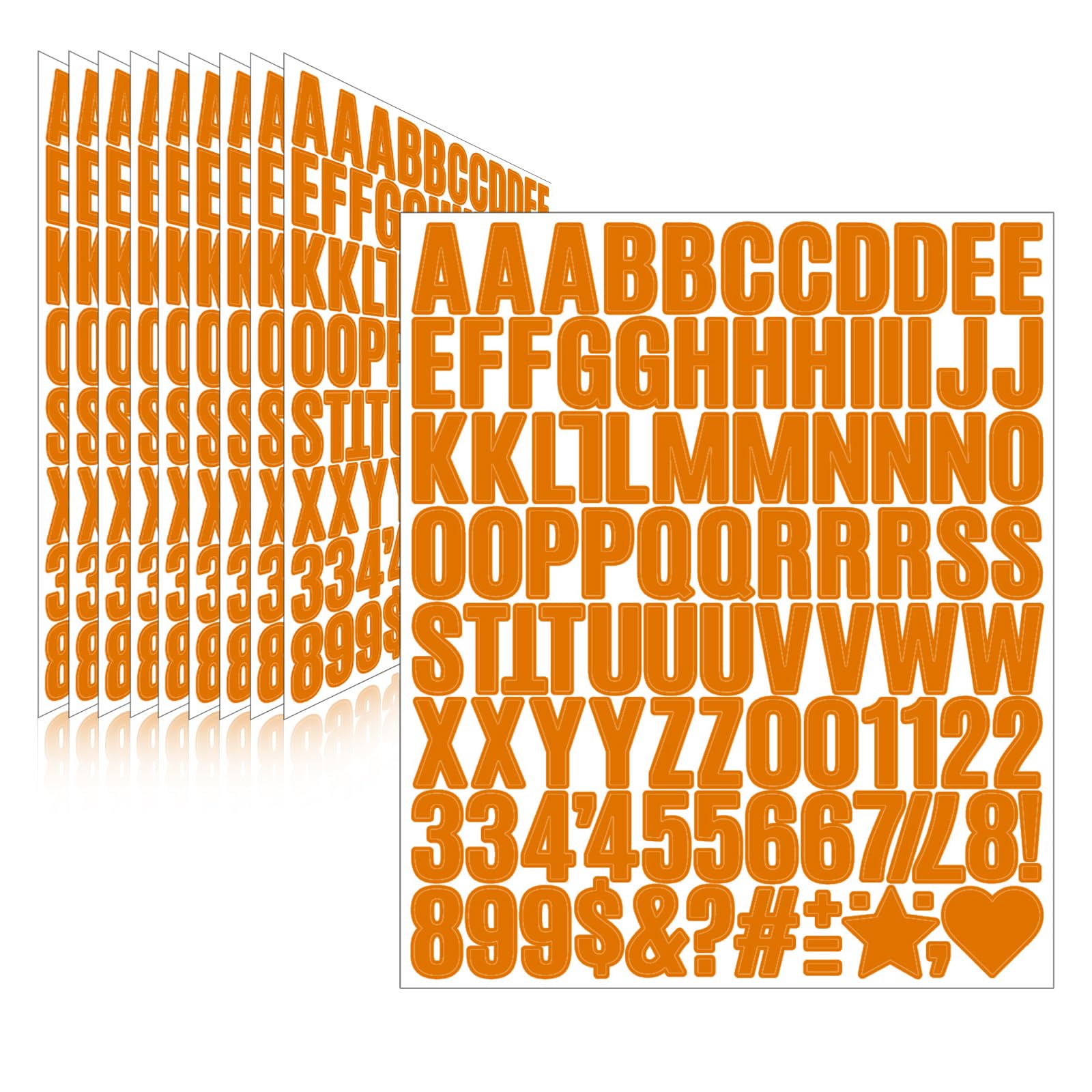 Llewyn 970 Pcs 10 Sheets Letter Stickers,Self