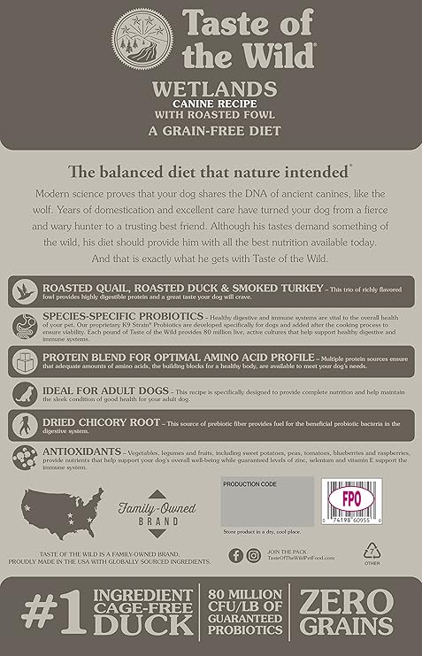 taste of the wild wetlands