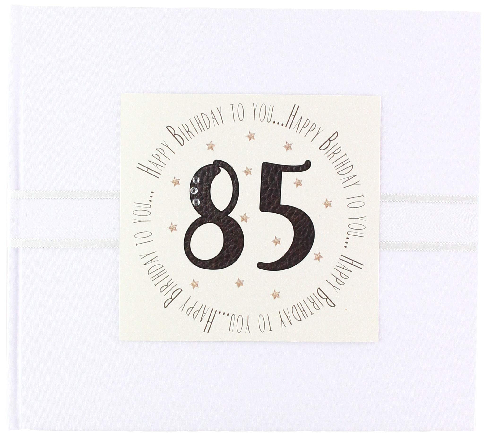 White Cotton Cards ‘Happy Birthday to You, 85' Guest Book (MTGA18G)