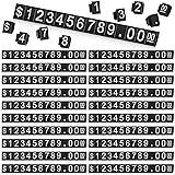 Qunclay 50 Sets Price Display Cube Number Letter