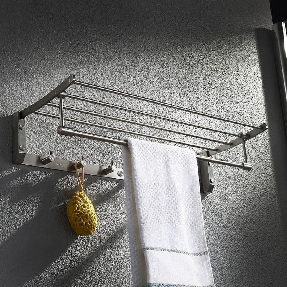 Towel rack SSBY 60cm Solid Active, Stainless Steel Folded, Thicker Bathroom Shelves
