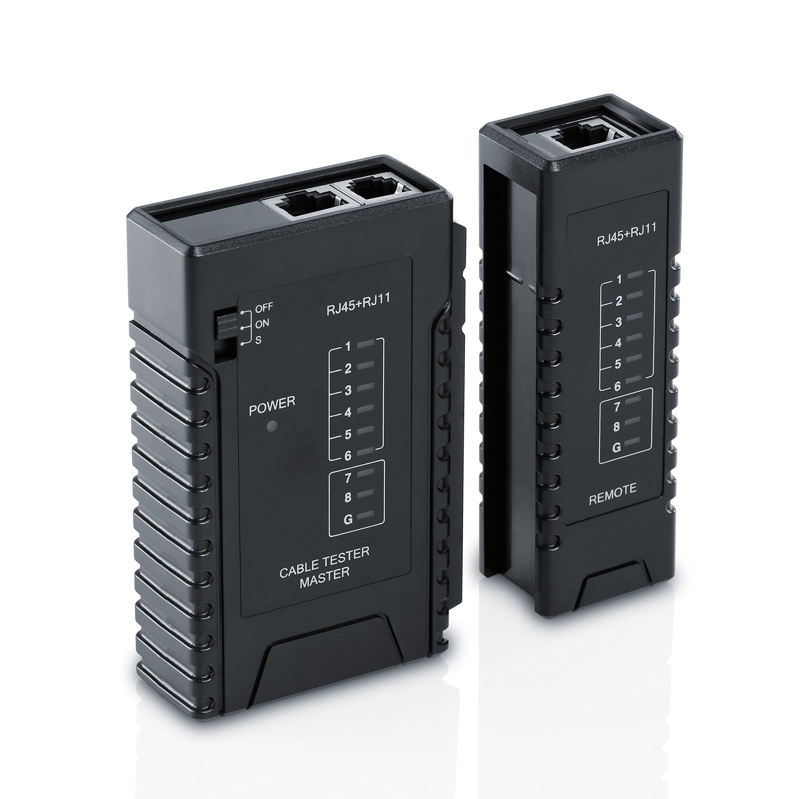 CSL Network Cable Tester - RJ45 RJ11 Patch Cable Tester - LAN Ethernet Line Tool