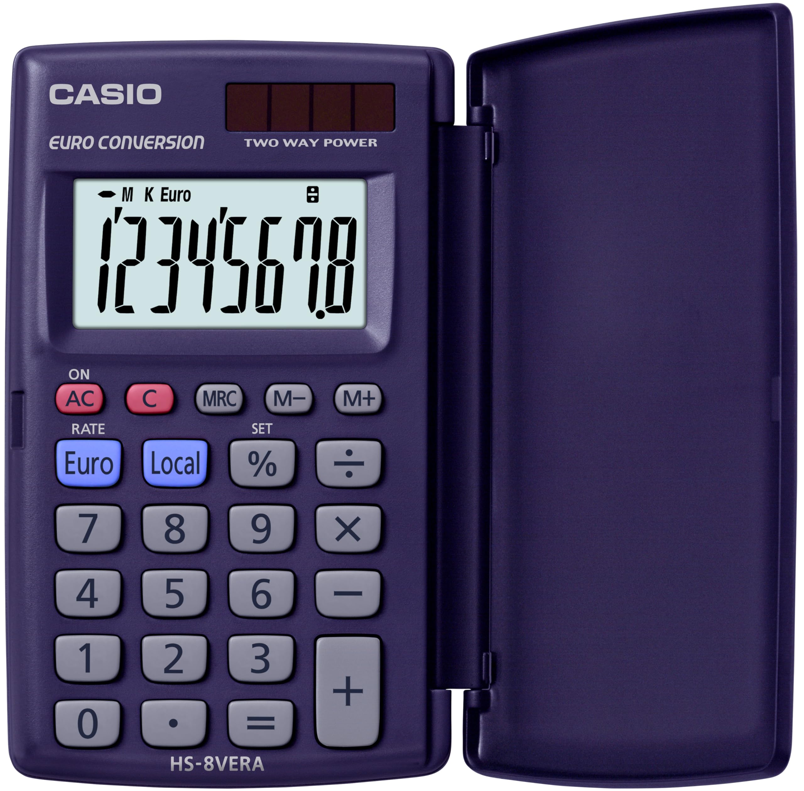 HS-8VER Pocket and desktop calculator, Blue