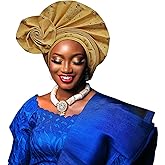 Nigerian headwear African headscarf,Auto Gele headband,hand wrap beaded - made for weddings parties events
