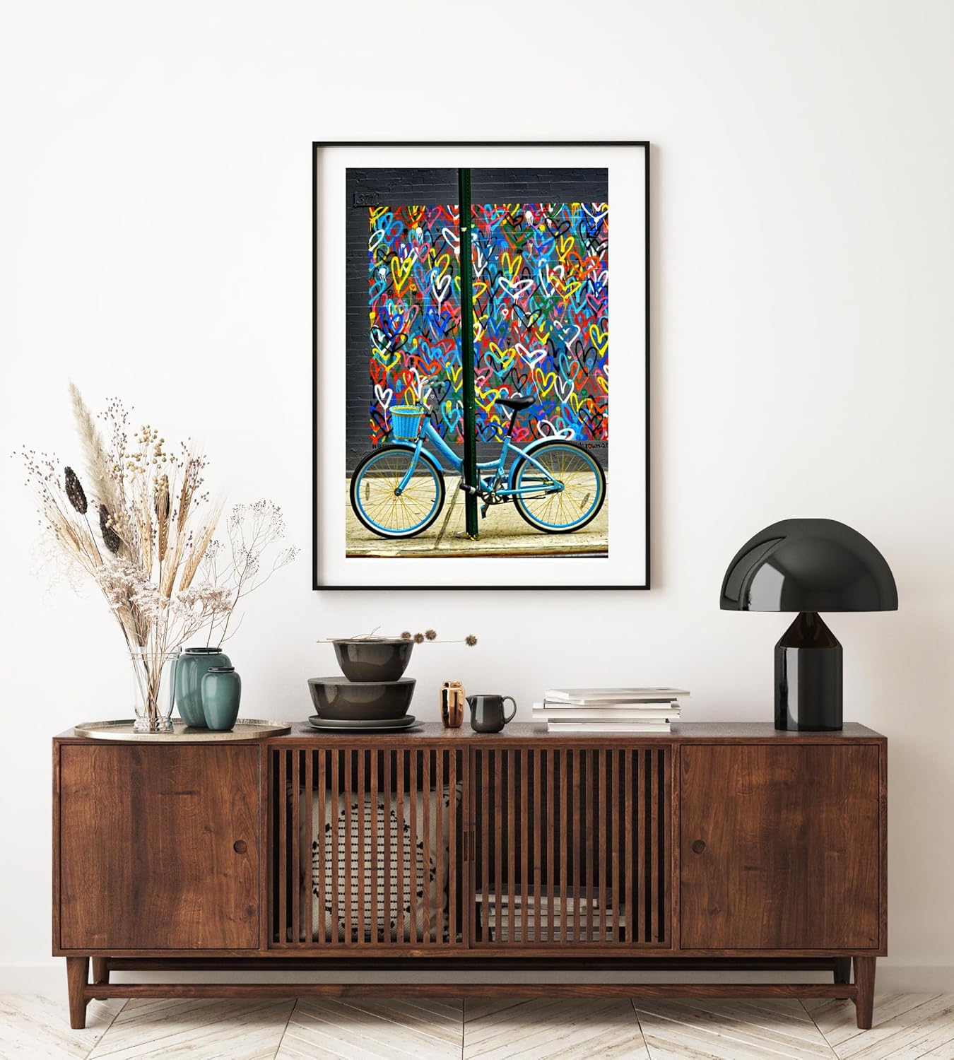 Paintings - Bike with Hearts (New York)