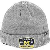 Michigan Wolverines NCAA Officially Licensed Beanie Hat Ranger Patch Switch Light Grey