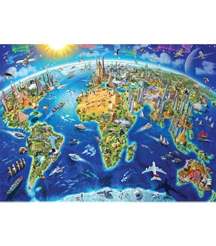 4000ピース ジグソーパズルEduca 世界の行政地図【ピース不足可能性あり】 4000ピース ジグソーパズルEduca 世界の行政地図【ピース不足可能性