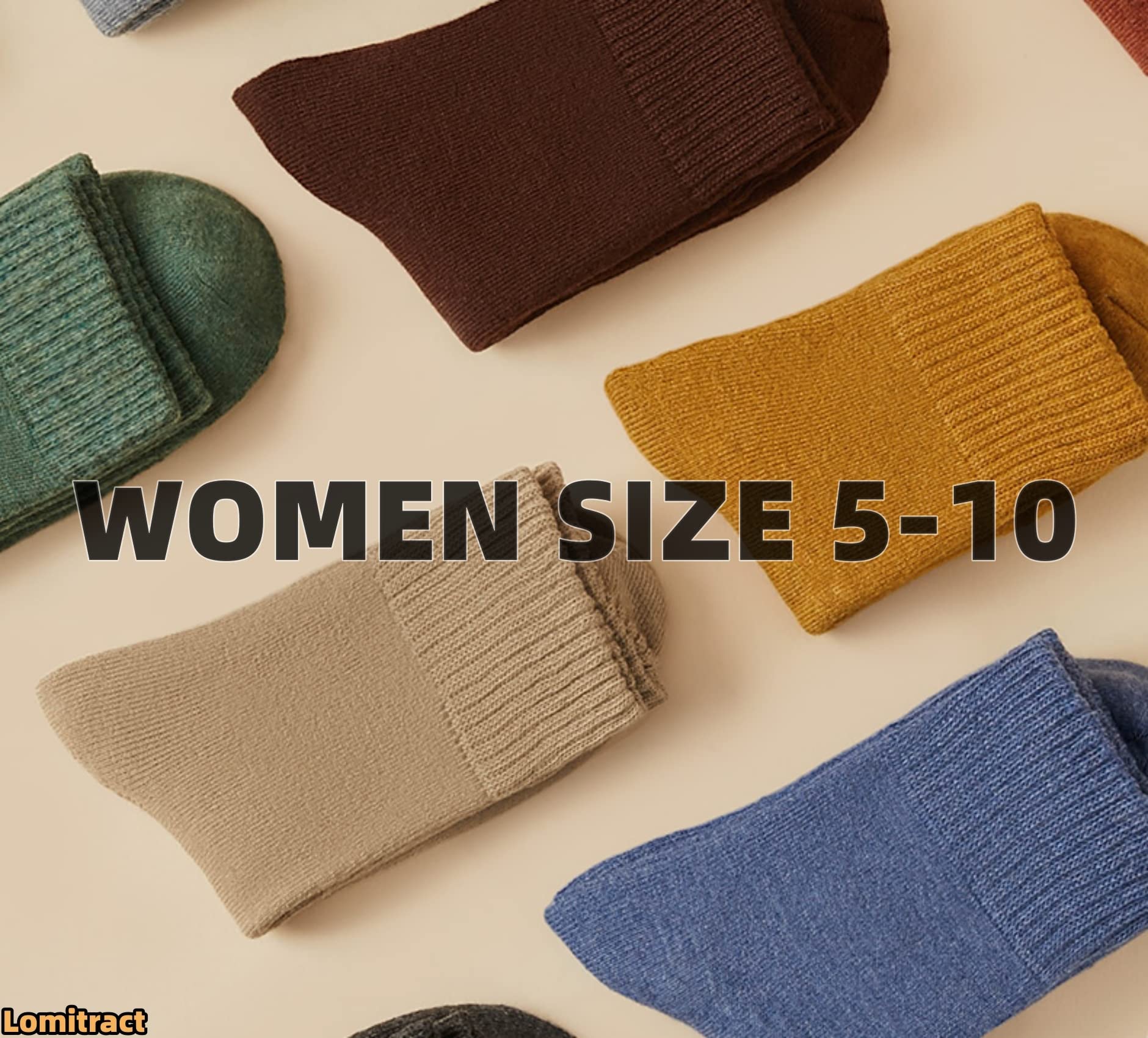 Lomitract Bamboo Mini Crew Socks (Women 5-10)