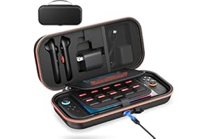 [Charge Inside] Carrying Case for Nintendo Switch 2 2025 / Switch OLED / Switch with Adapter and Joypad Storage, Travel Case 