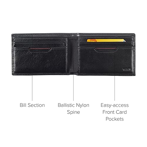 TUMI Delta Slim Single Billfold Wallet Leather Wallet RFID