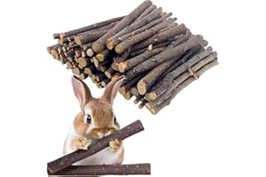 APESAIPU Apple Sticks 250g Natural Molar Wood Treats Toys for Small Animals, Rabbits, Guinea Pig, Bunny, Hamster, Rat, Chinchillas