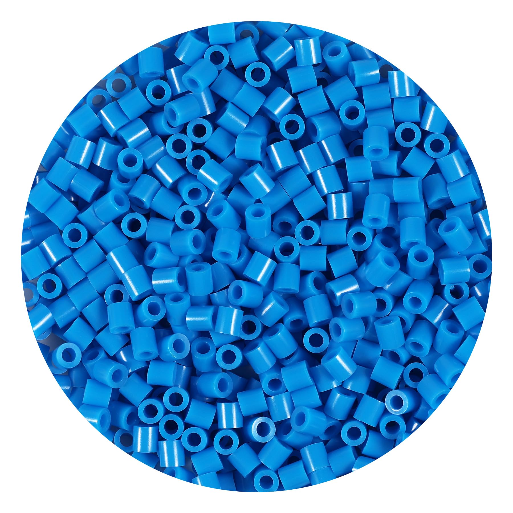 1000Pcs Loose Fuse Beads 5mm Bulk Refill Kit Fast Easy to Use Stress Relief Pixel Art Melting Beads for DIY Decor Crafts Creative Handmade Projects 3D Craft (Blue 1) β image 1