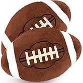 Conagel 2 Pcs 12 Inch Football Plush Pillow Fluffy Stuffed Football Throw Pillows Soft Sports Throw Pillows for Kids Birthday Party Supply Gifts Bedroom Sofa Decor