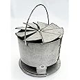 Hunsaker Vortex Charcoal Basket for 22.5" WSM & Drum Cookers - Heavy Duty 14 Gauge Steel - USA Made - Promotes Even Cooking, Prevents Burning - Round Design with Built-In Ash Pan