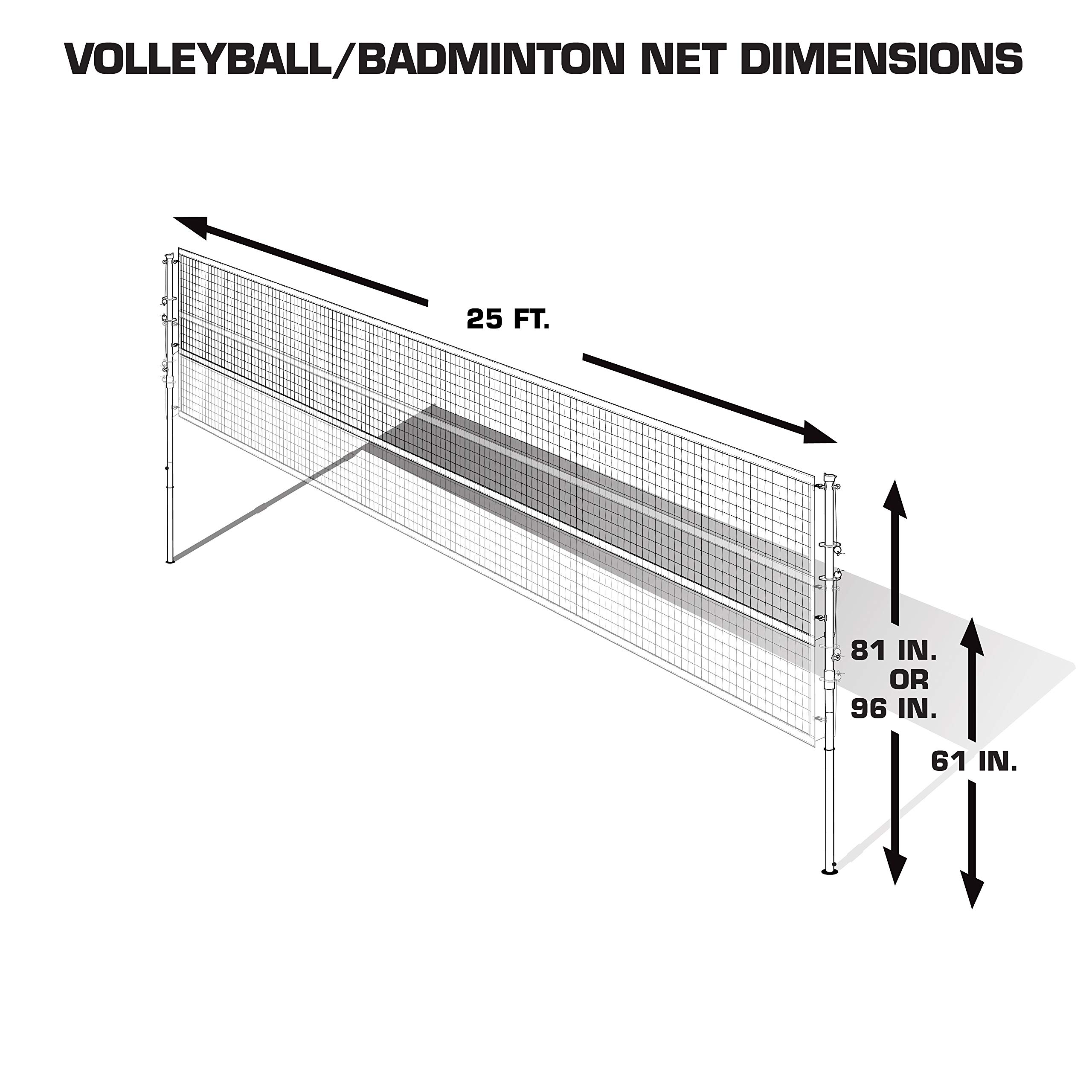 Galleon EastPoint Sports Deluxe Volleyball Badminton Net Set