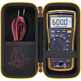 Aenllosi for Fluke 117/116/115/114/113 Digital Multimeter Hard Case, Fluke Volt Meter Organizer (Case Only)