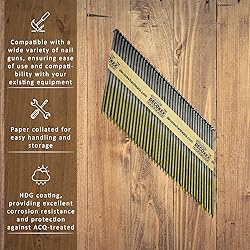 3 1/2" x .120 Ring Shank Framing Nails, Paper Strip