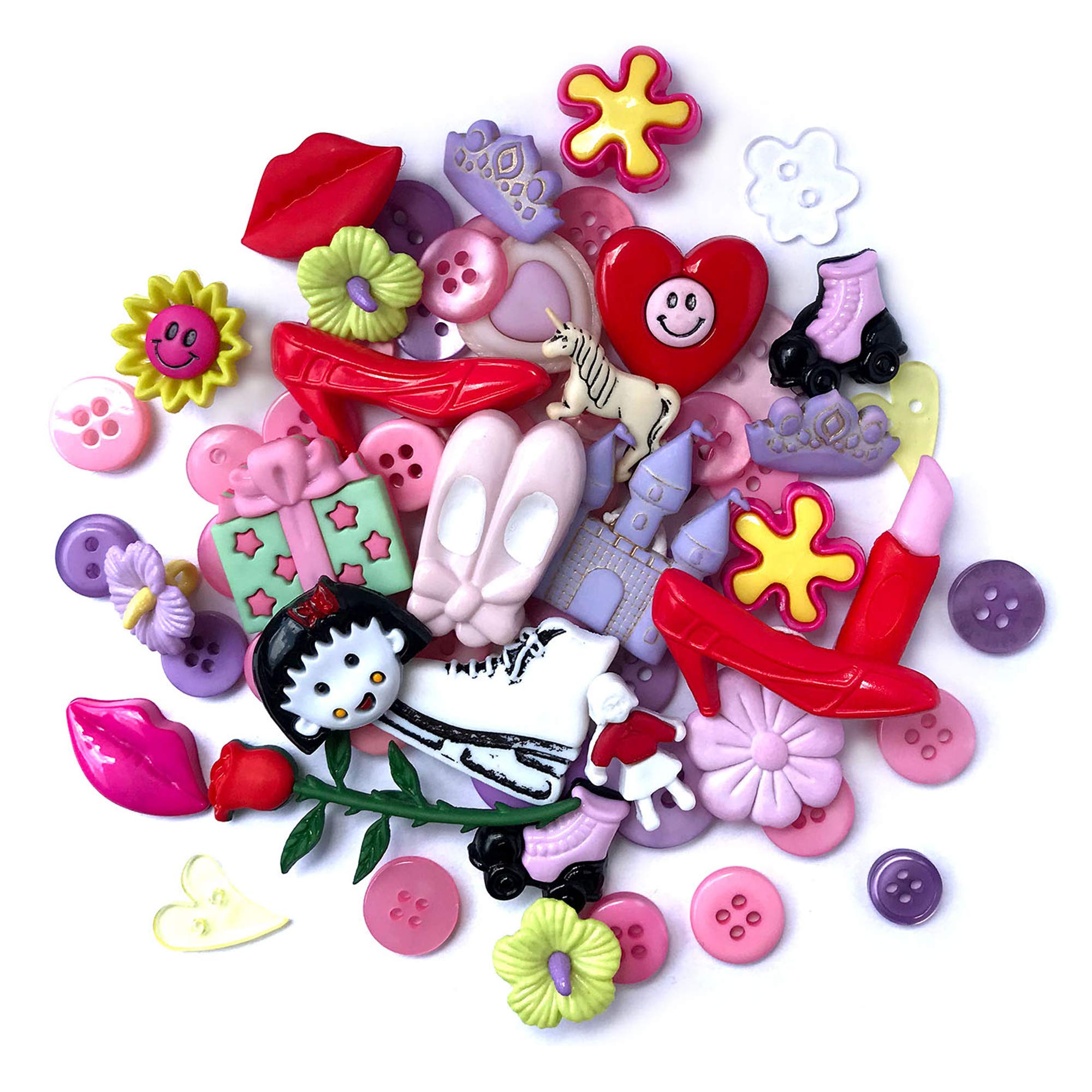 Buttons Galore Girls, Multi-Colour, 0.6