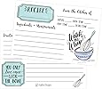 Amazon.com: 50 Double Sided Recipe Cards 4x6, Wedding Bridal Shower ...