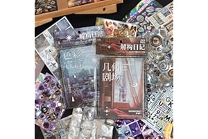 JUNKJWBZ 1600+ Pcs Vintage Sticker Books for Scrapbook Supplies & Junk Journal Supplies - Retro Y2K Stickers (Glossy/Matte/Textured) | Ephemera, Journal Supplies, Craft Embellishments