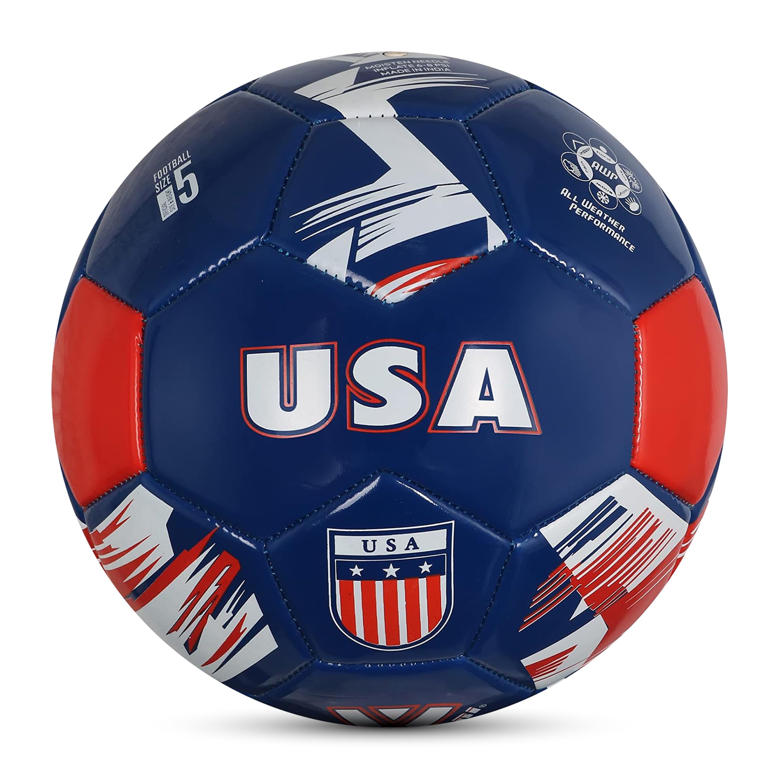 Photo 1 of Vizari Country Soccer Ball – Size 3,4,5 for Kids, Youth, Adults | Practice & Match Football : USA, Mexico, Argentina, Brazil, Germany, Portugal, England