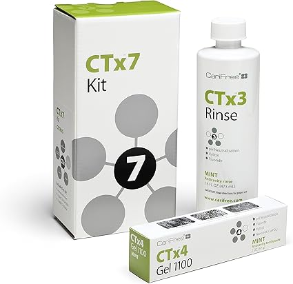 Amazon Com Carifree Ctx7 1 Month Kit Dentist Recommended Anti Cavity Mint Beauty carifree ctx7 1 month kit dentist recommended anti cavity mint