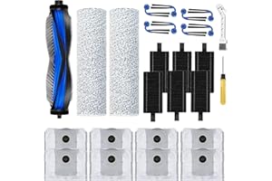 Klypticfit X9 Pro Omni Replacement Parts for Ecovacs Deebot X9 Pro Omni/X9 Pro Robot Vacuum Cleaner,Parts Include 1 Main Brus