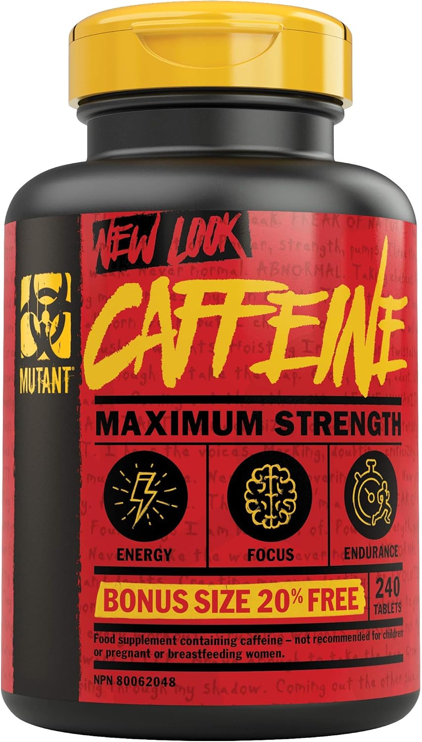 Mutant Caffeine 240 Tablets, 240 count (Pack of 1)