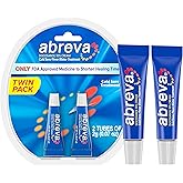 Abreva 10 Percent Docosanol Cold Sore Treatment, Treats Your Fever Blister in 2.5 Days - 0.07 oz Tube x 2