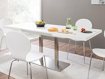 Mobelando Esszimmertisch Kuchentisch Esstisch Speisetisch Tisch Esszimmermobel Quebec I Weiss Amazon De Kuche Haushalt