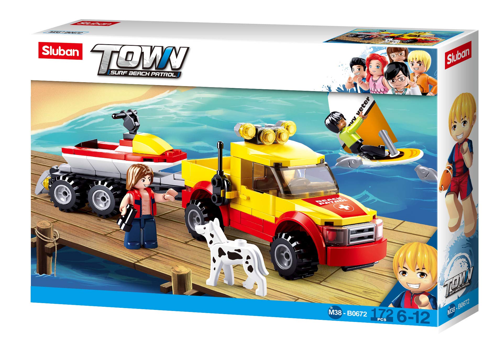 Sluban BEACH RESCUE - rescue jeep and jet ski