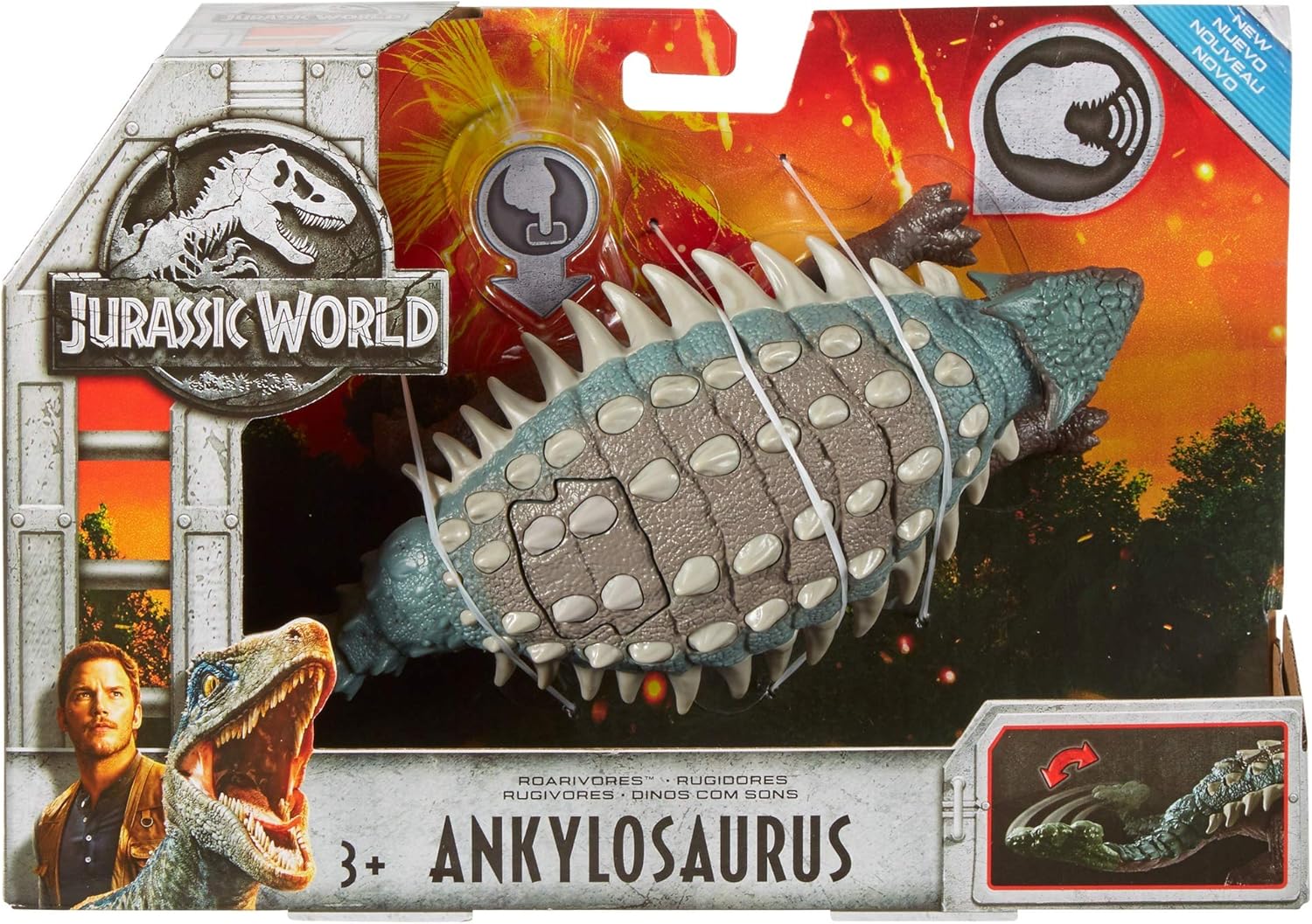 jurassic world ankylosaurus toy