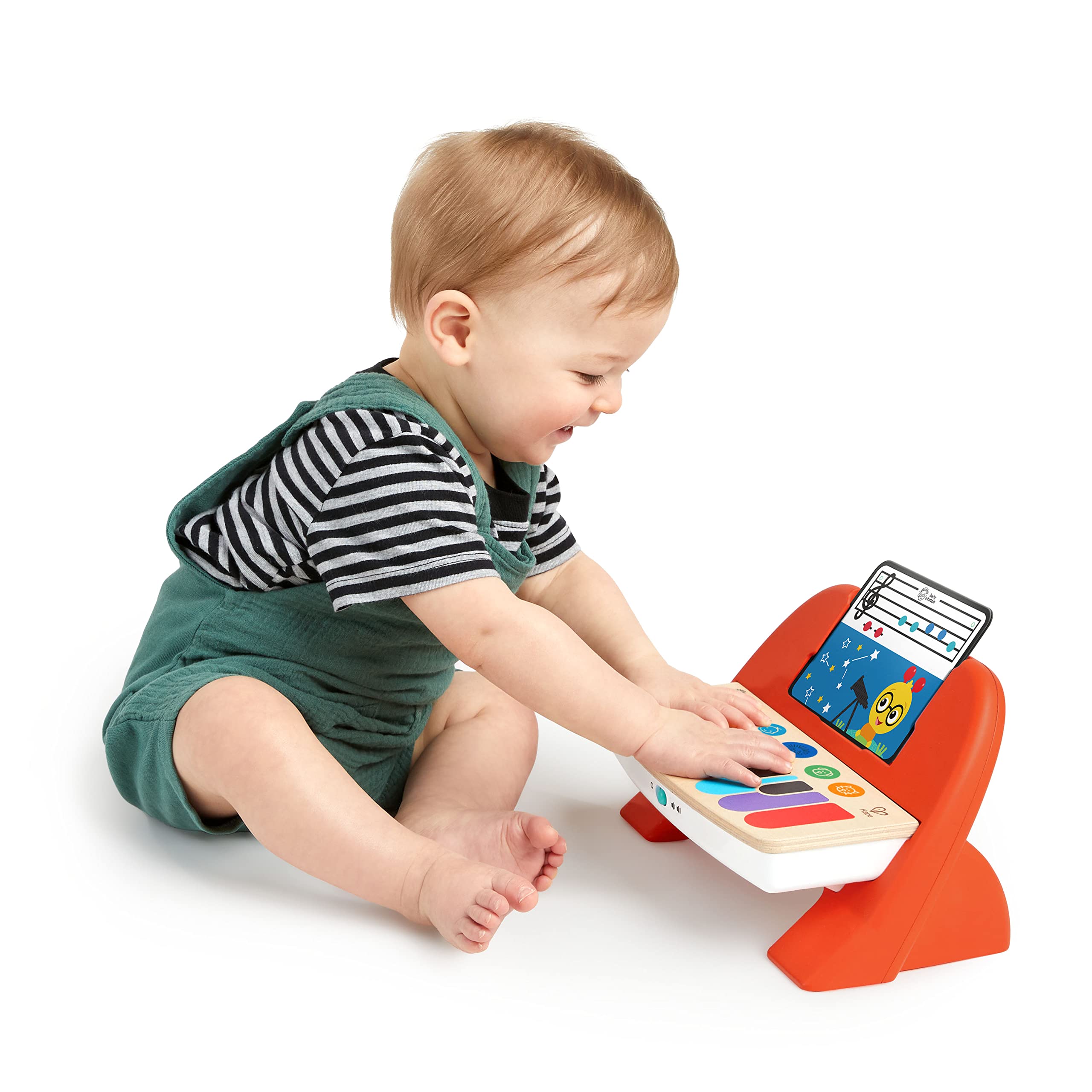 Baby Einstein Cal’s First Melodies Magic Touch Wooden Piano Musical Baby Toy, Ages 6-36 Months