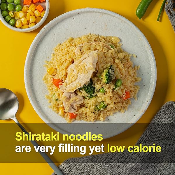 HETHSTIA KONJAC RICE, 10 PACKS SHIRATAKI RICE WITH OAT FIBER, VEGAN, LOW CALORIE FOOD, GLUTEN FREE, FAT FREE, KETO FRIENDLY, LOW CARBS, HOLIDAY GIFTS, HEALTHY DIET