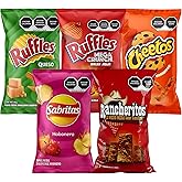 Mexican Chips Botanas Papitas Variety Snack Pack of 5