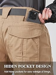 CNBQDD Work Pants for Men Construction Ripstop