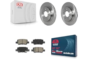 CMX Rear Disc Brake Rotors And Ceramic Pads Kit Replacement For Kia Seltos With Electric Parking K8C-103531