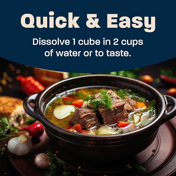 MASSEL BEEF STYLE BOUILLON CUBES | 10 CUBES | PLANT BASED BROTH & SOUP BASE | GLUTEN & DAIRY FREE, VEGAN