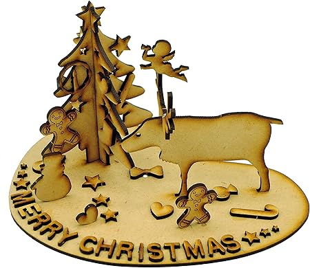 Amazon 親子で楽しむ工作キット クリスマス 飾り ツリー 木製 小学生 大人 工作 お家時間 工作用品 文房具 オフィス用品