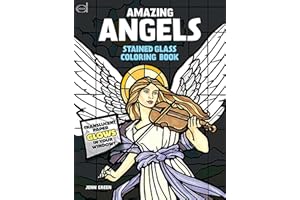 DOVER PUBLICATIONS Dover Stained Glass Color Book Amazing Angels (DP48047X)