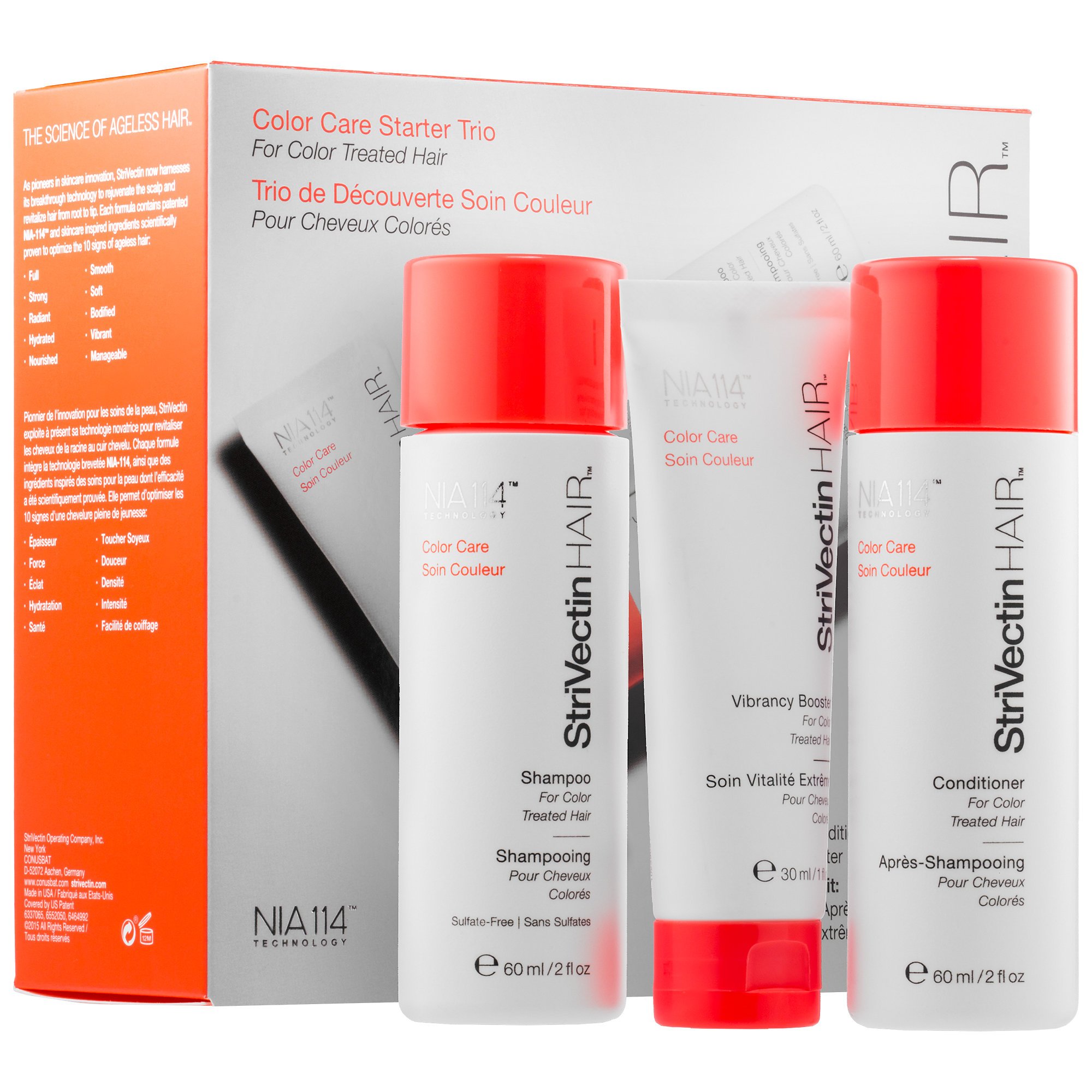StriVectin HAIR Color Care Starter Trio, Strivectin Hair Care Gift Set for Colour and Chemically Treated Hair