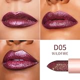 Oulac Plum Glitter Lipstick Bronze Moisture Tint D05 Wildfire view 3