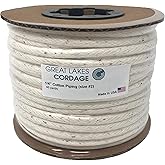1/4" Cotton Piping Cord, Size 2 (46 yds) Made in USA