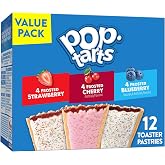 Pop-Tarts Toaster Pastries, Breakfast Foods, Kids Snacks, Value Pack, Fruit Lover's Variety Pack, 20.3oz Box (12 Pop-Tarts)