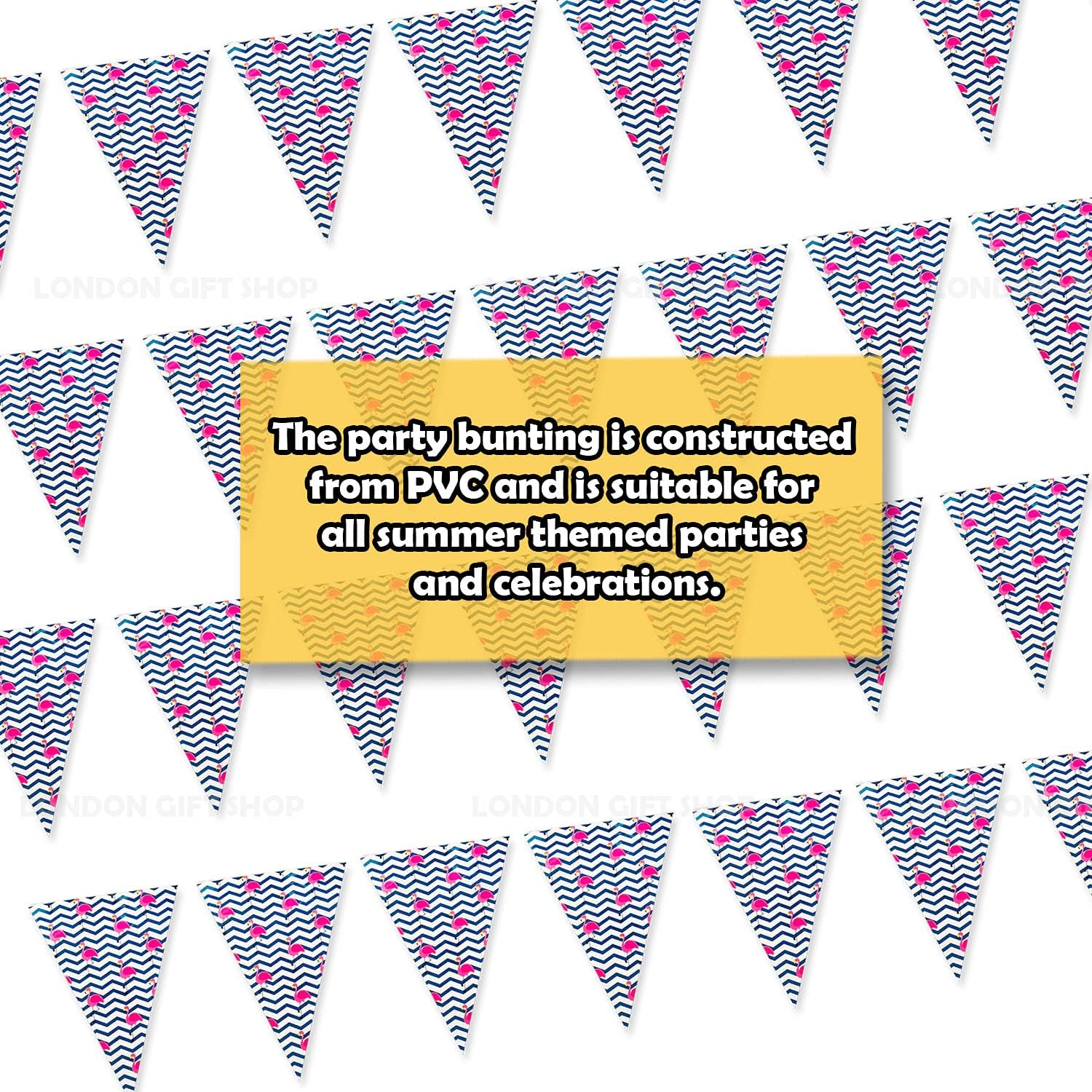 Summer Bunting, Flamingo - Image 5