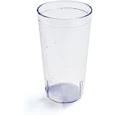 New Star Foodservice Restaurant-Grade Polycarbonate Beverage Tumblers, 16 oz, Clear, Set of 12